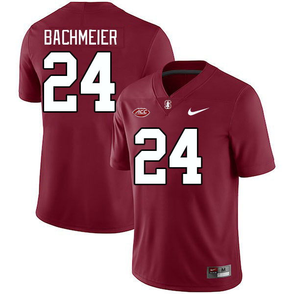 Men #24 Tiger Bachmeier Stanford Cardinal 2024 ACC Conference College Football Jerseys Stitched-Card